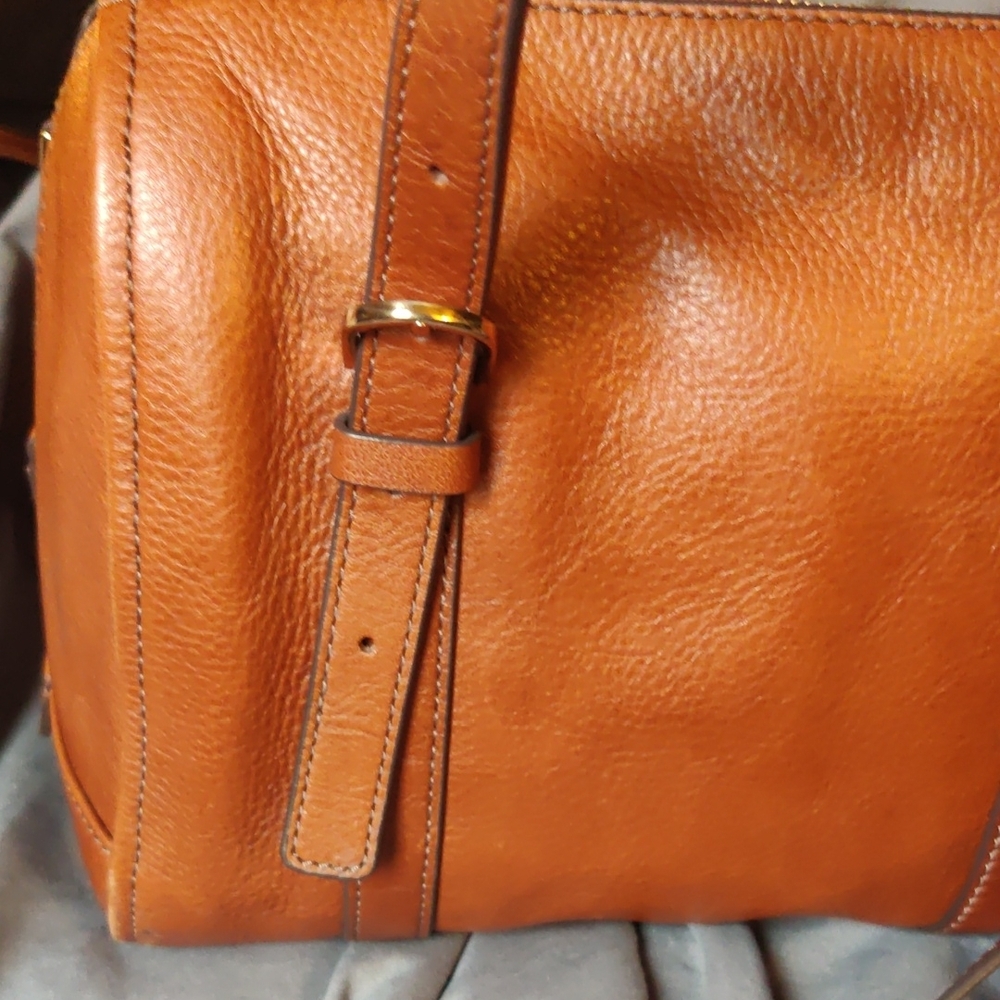 Fossil Carlie Leather Satchel Bag - Picture 11 of 16
